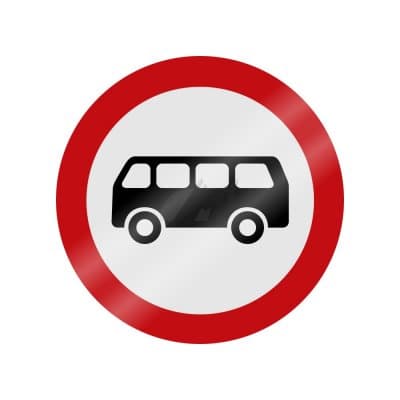 купить дорожный знак 3.34 Движение автобусов запрещено